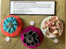 Fabric Flower Brooches Workshop