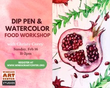 Dip Pen & Watercolor Food Workshop