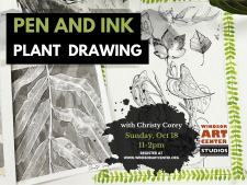 Pen & Ink Plant Drawing Workshop